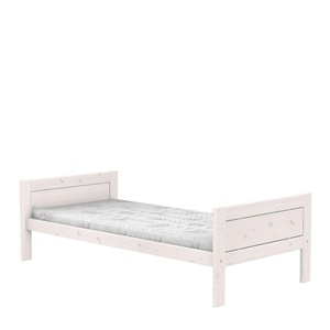 Cama individual 90x200cm somier DELUXE Lifetime blanqueado