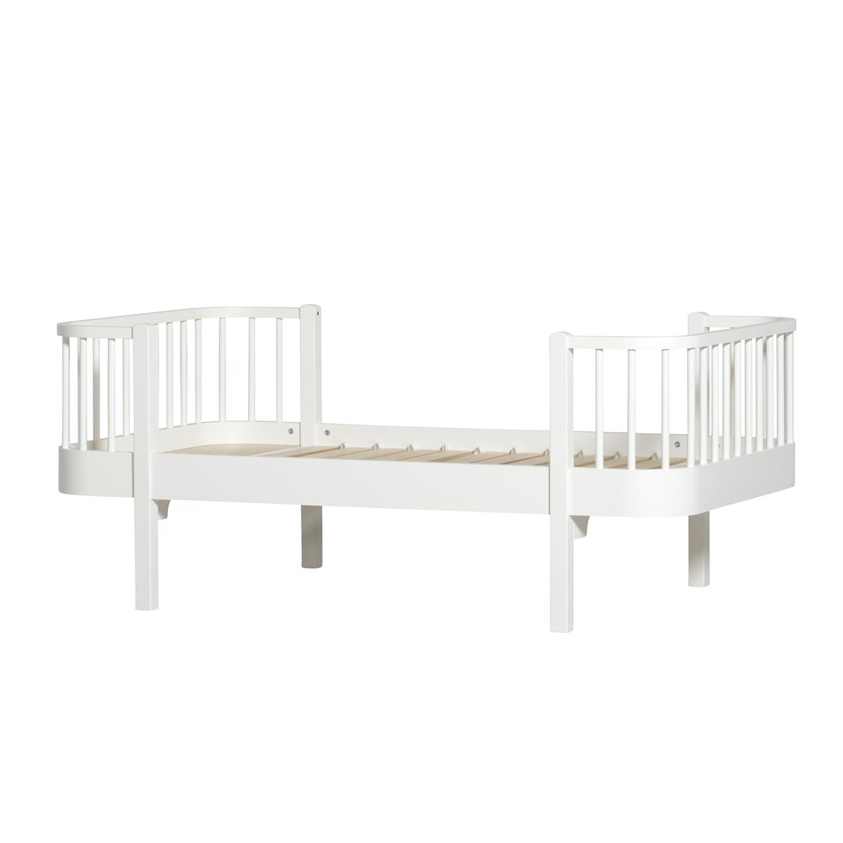 Cama individual evolutiva 90x160cm WOOD ORIGINAL Oliver Furniture blanco