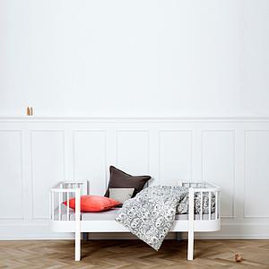 Cama individual evolutiva 90x160cm WOOD ORIGINAL Oliver Furniture blanco