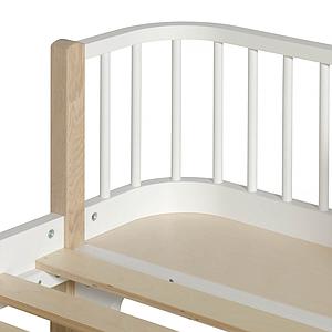 Cama individual evolutiva 90x200cm WOOD ORIGINAL Oliver Furniture blanco-roble