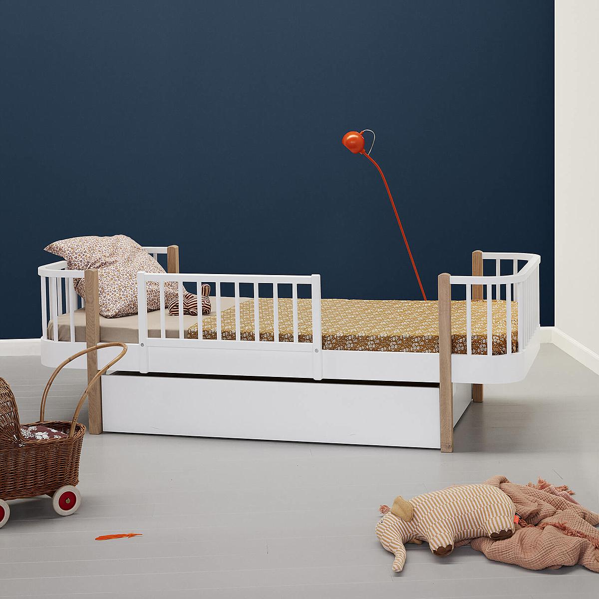 Cama individual evolutiva 90x200cm WOOD ORIGINAL Oliver Furniture blanco