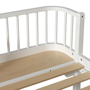 Cama individual evolutiva 90x200cm WOOD ORIGINAL Oliver Furniture blanco