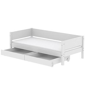Cama infantil 90x200cm 2 cajones WHITE Flexa blanco