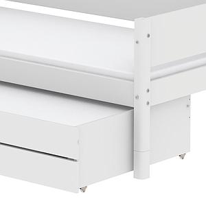Cama infantil 90x200cm nido-2 cajones WHITE Flexa blanco
