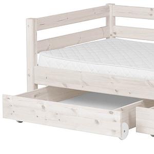 Cama infantil con 2 cajones 90x200 CLASSIC Flexa blanco cal