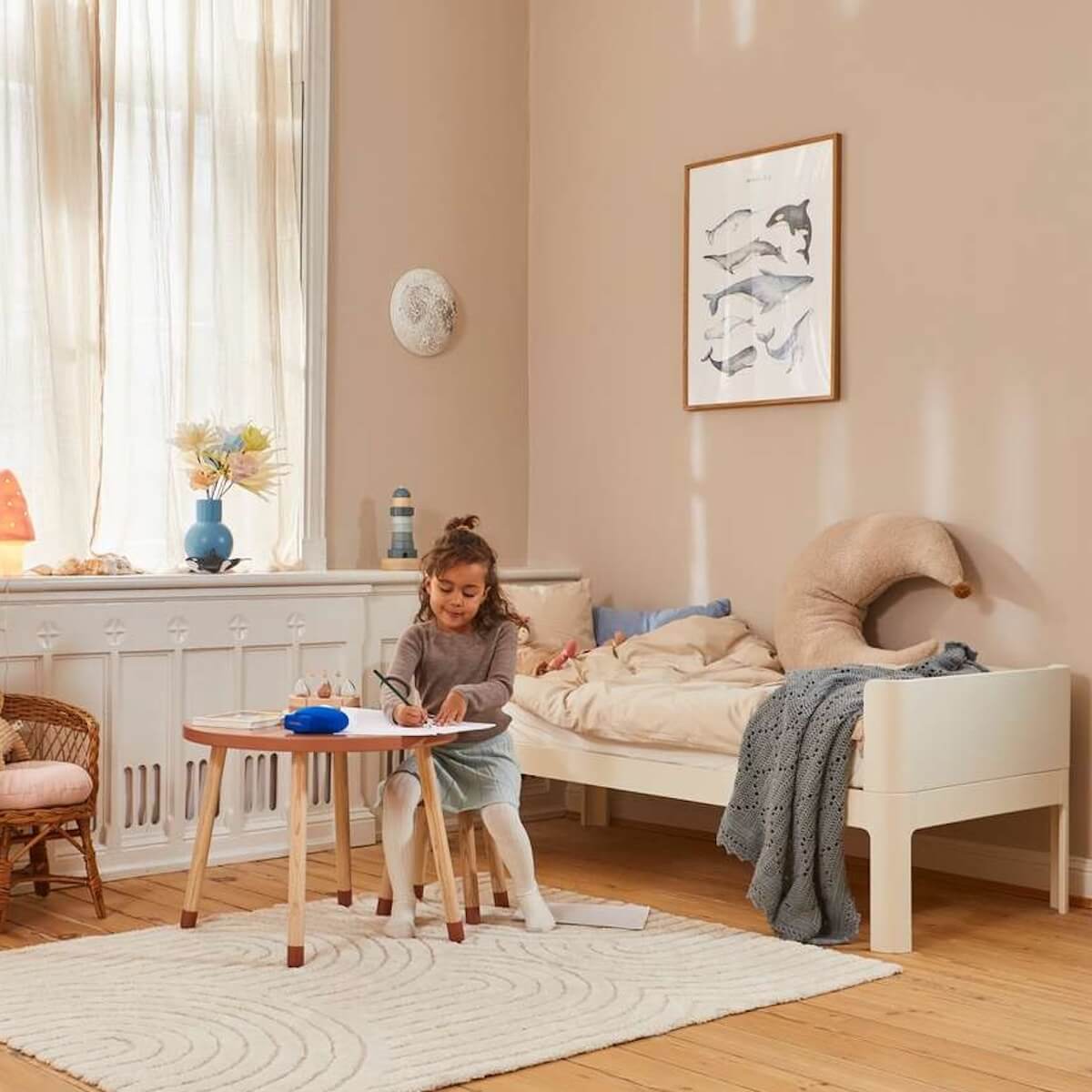 Cama junior 70x150cm NOVA Flexa crema