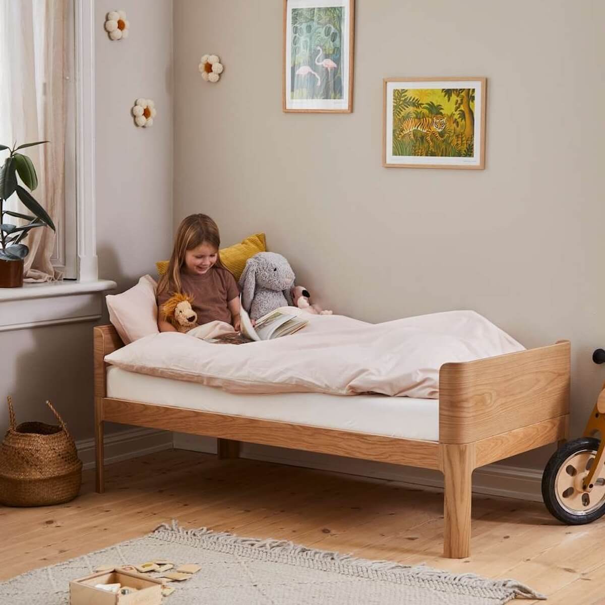 Cama junior 70x150cm NOVA Flexa roble