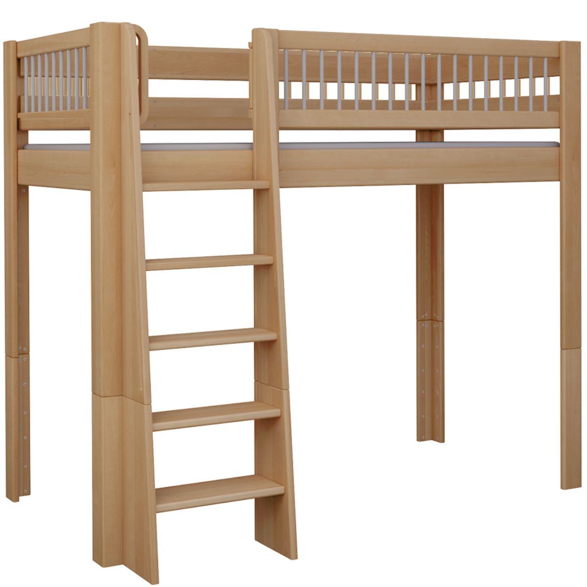 Cama Kubu alta DELUXE de Breuyn natural-gris