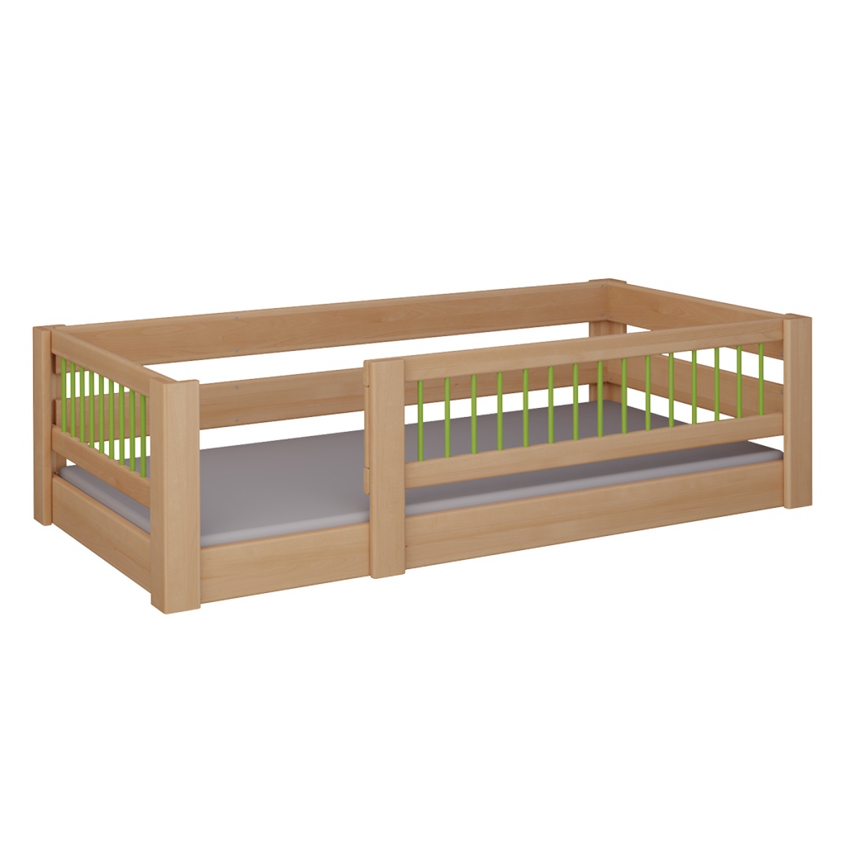 Cama Kubu baja DELUXE de Breuyn natural-verde