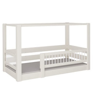 Cama Kubu con dosel DELUXE de Breuyn blanqueada