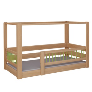 Cama Kubu con dosel DELUXE de Breuyn natural-verde