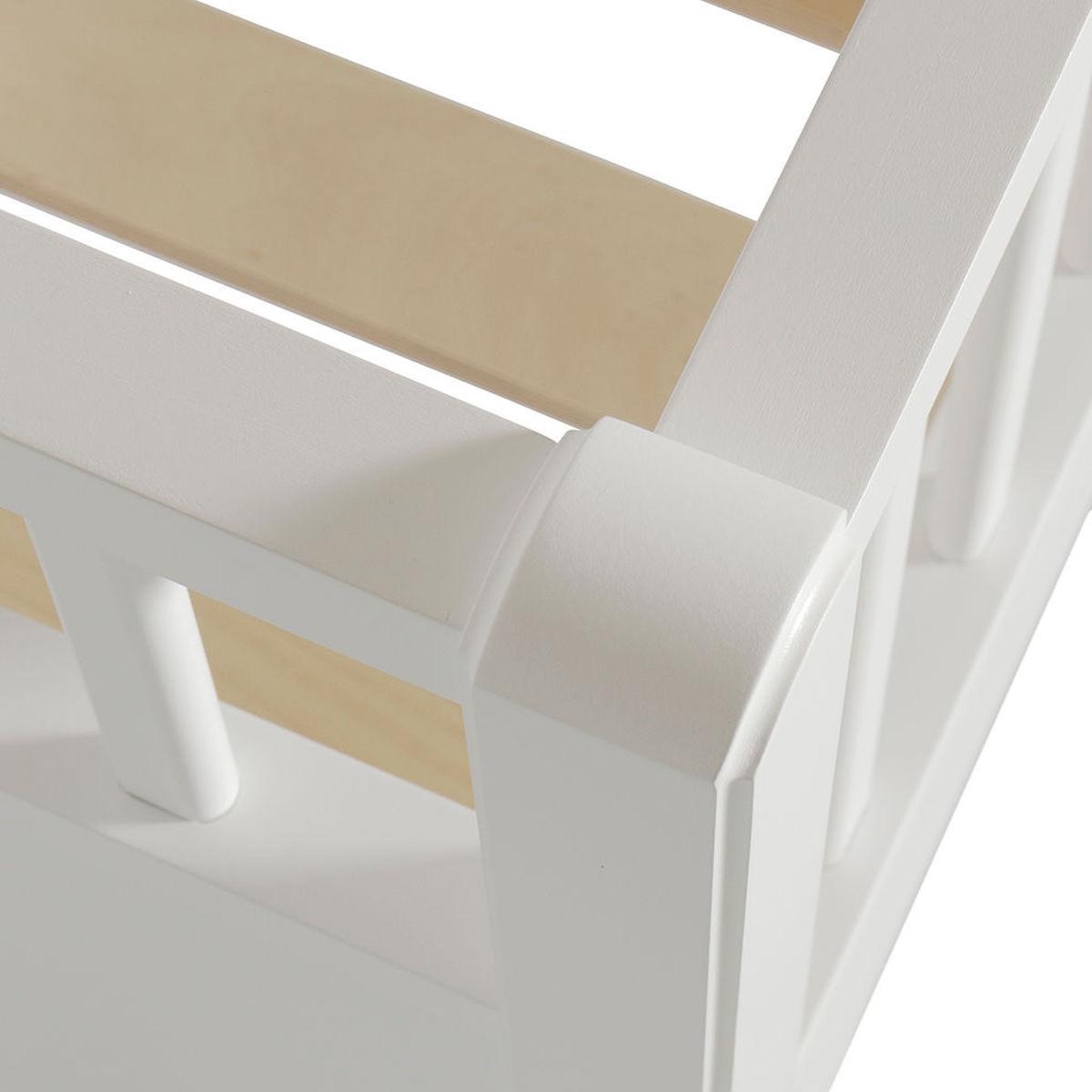 Cama media-alta 90x200cm SEASIDE CLASSIC Oliver Furniture blanco