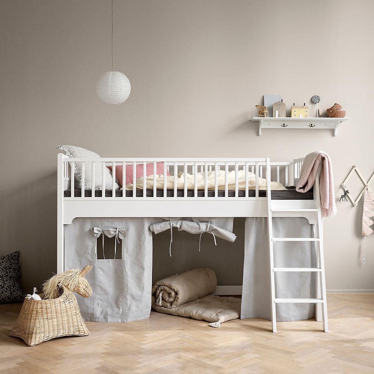 Cama media-alta 90x200cm SEASIDE CLASSIC Oliver Furniture blanco