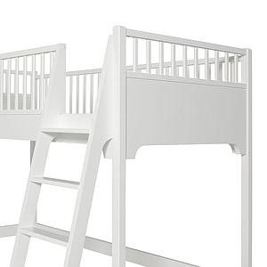 Cama media-alta 90x200cm SEASIDE CLASSIC Oliver Furniture blanco