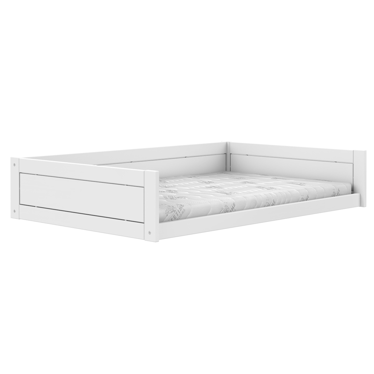 Cama Montessori 120x200cm somier Premiun Lifetime blanco