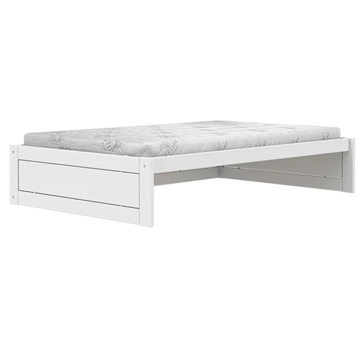 Cama Montessori 120x200cm somier Premiun Lifetime blanco