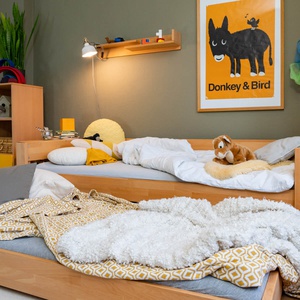 Cama nido con ruedas 90x185cm DESTYLE de Breuyn natural