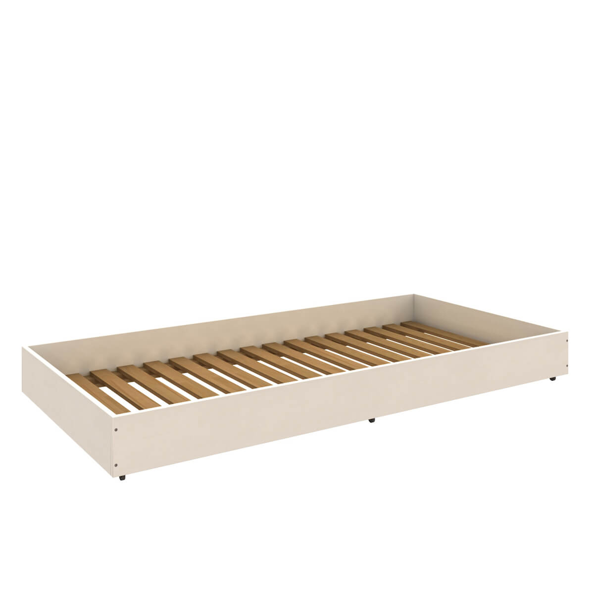 Cama nido con ruedas 90x185cm DESTYLE de Breuyn tintada en blanco