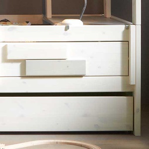 Cama nido-somier 90x200cm Lifetime blanqueado