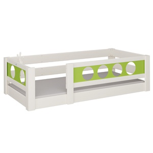 Cama Pirata baja DELUXE de Breuyn blanqueada-verde