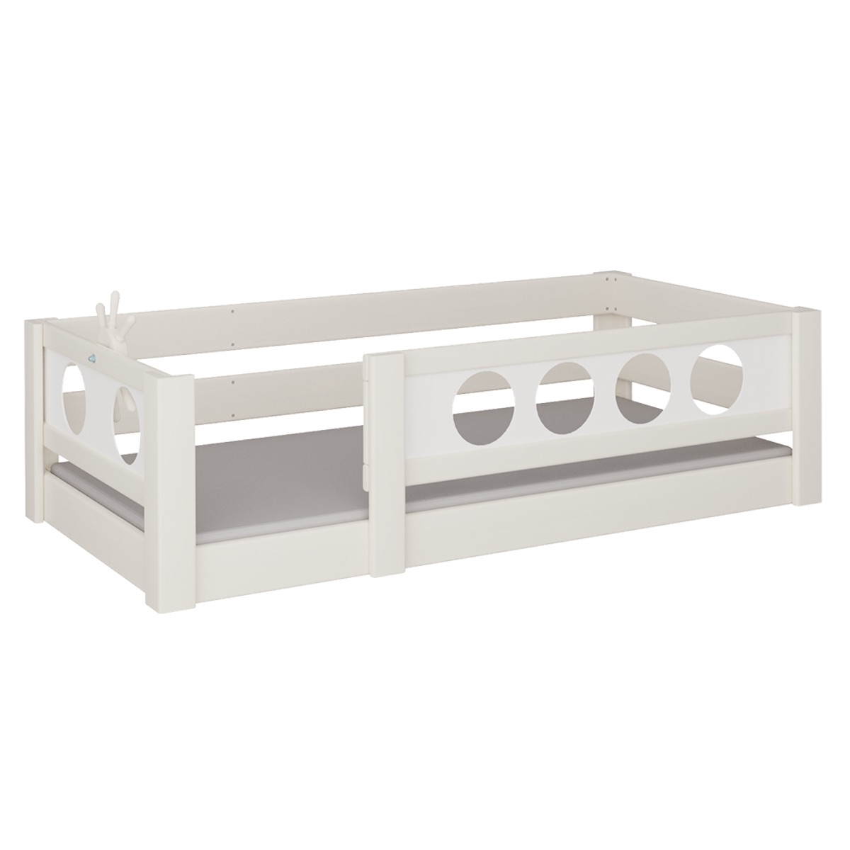 Cama Pirata baja DELUXE de Breuyn blanqueada