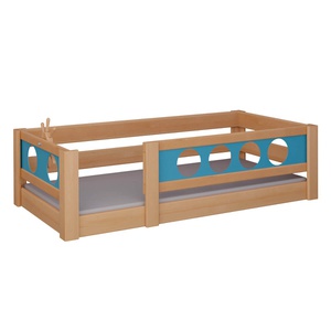 Cama Pirata baja DELUXE de Breuyn natural-azul
