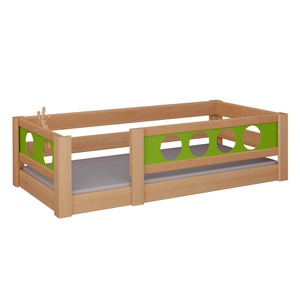 Cama Pirata baja DELUXE de Breuyn natural-verde
