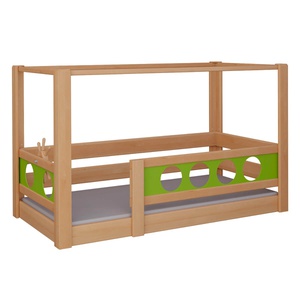Cama Pirata con dosel DELUXE de Breuyn natural-verde