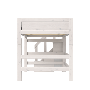 Cama semi alta 120x200cm escalera cajones DELUXE Lifetime whitewash