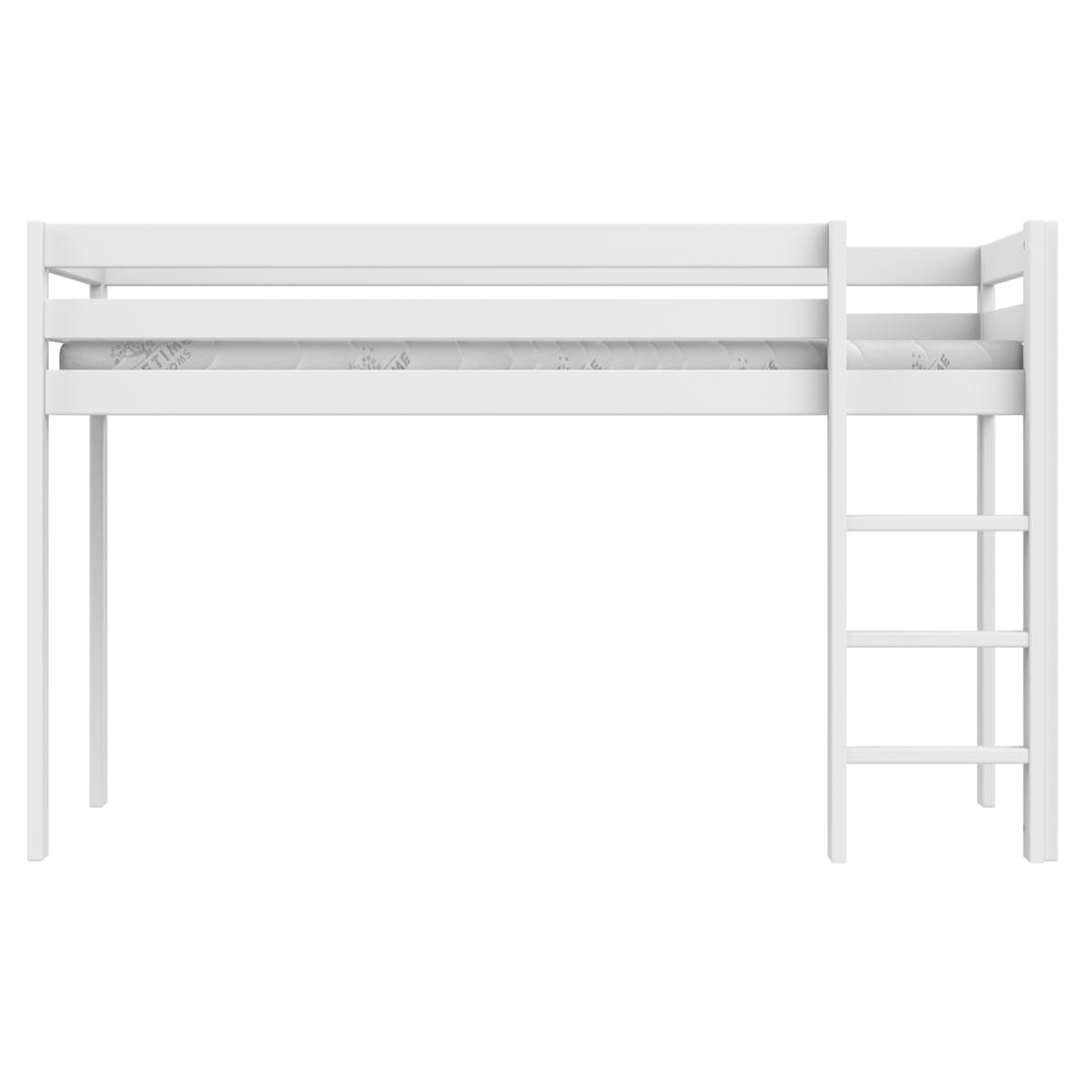 Cama semi alta 90x200cm ELEMENTS Lifetime blanco