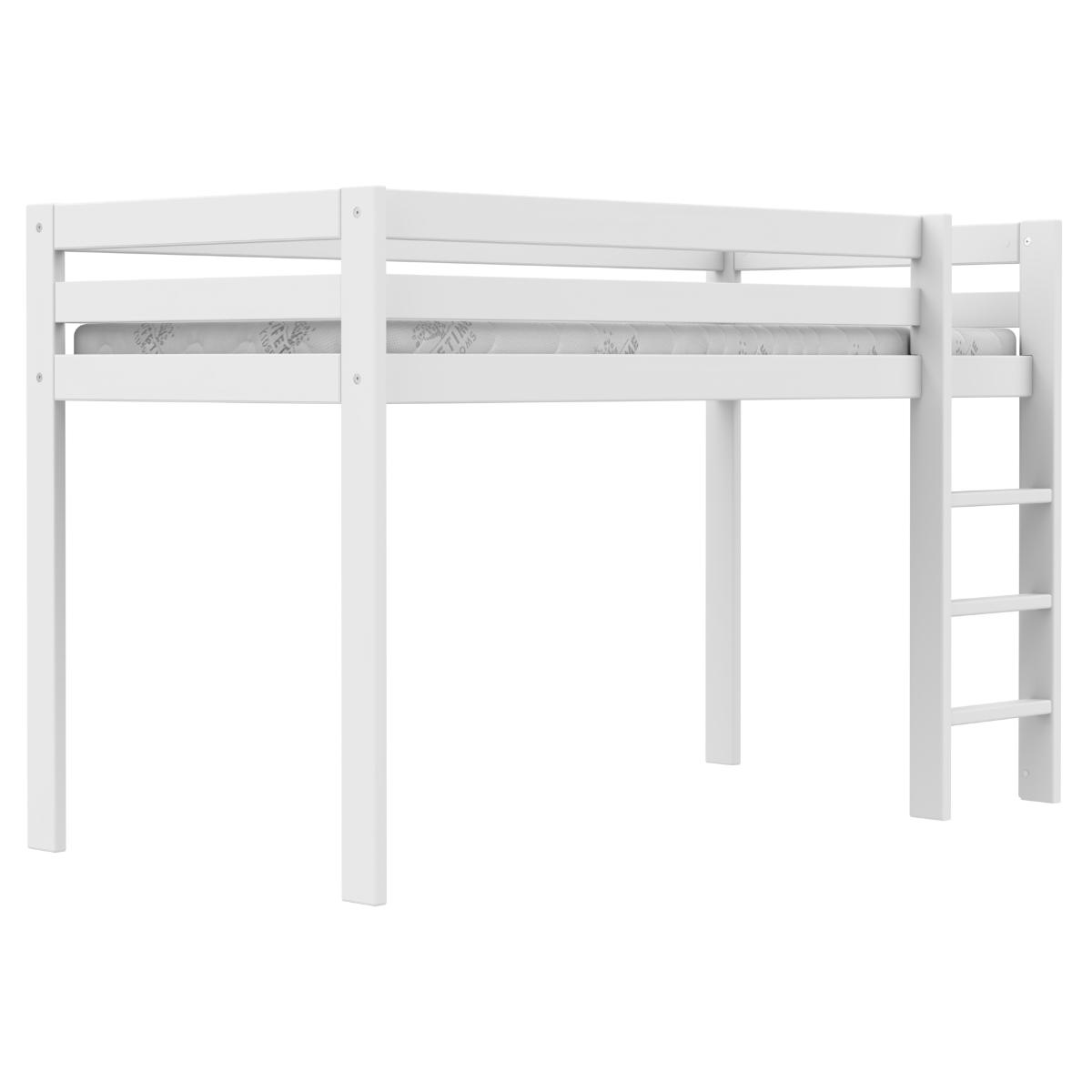 Cama semi alta 90x200cm ELEMENTS Lifetime blanco