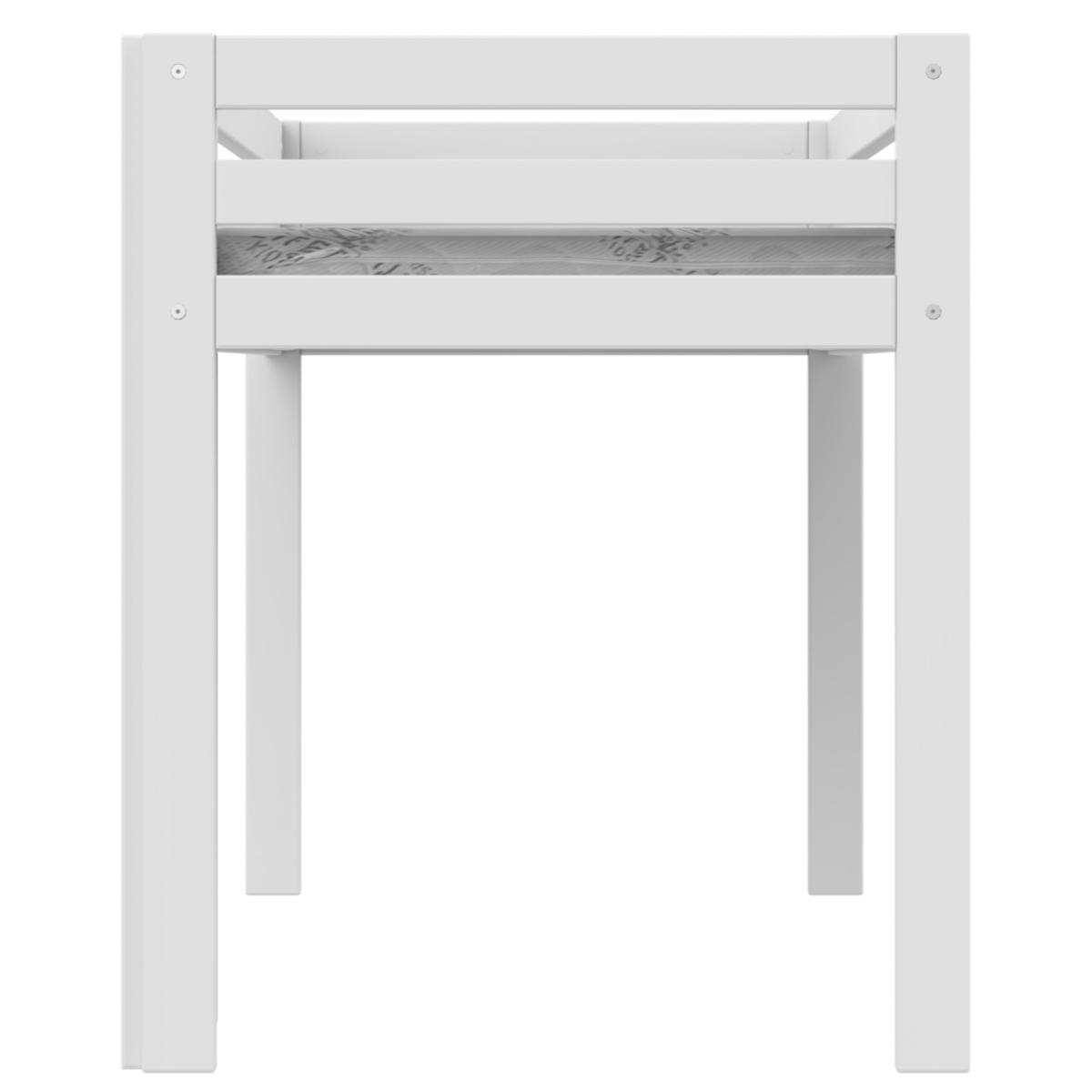 Cama semi alta 90x200cm ELEMENTS Lifetime blanco