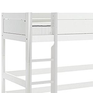 Cama semi alta 90x200cm escalera recta Lifetime blanco