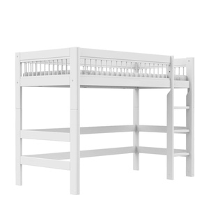 Cama semi alta-escalera recta 90x200cm BREEZE Lifetime blanco