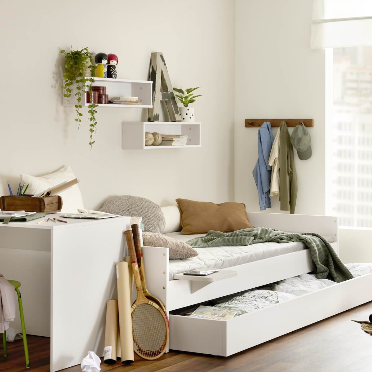Cama sofá 120x200cm LOVELY ALIV Yuny by Paidi off white