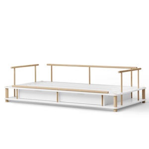 Cama sofá 90x180cm CAMP Oliver Furniture blanco-roble