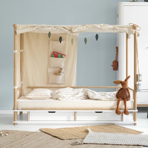 Cama sofá 90x180cm CAMP Oliver Furniture blanco-roble