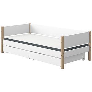 Cama-sofá 90x200cm 2 cajones NOR Flexa roble-blanco