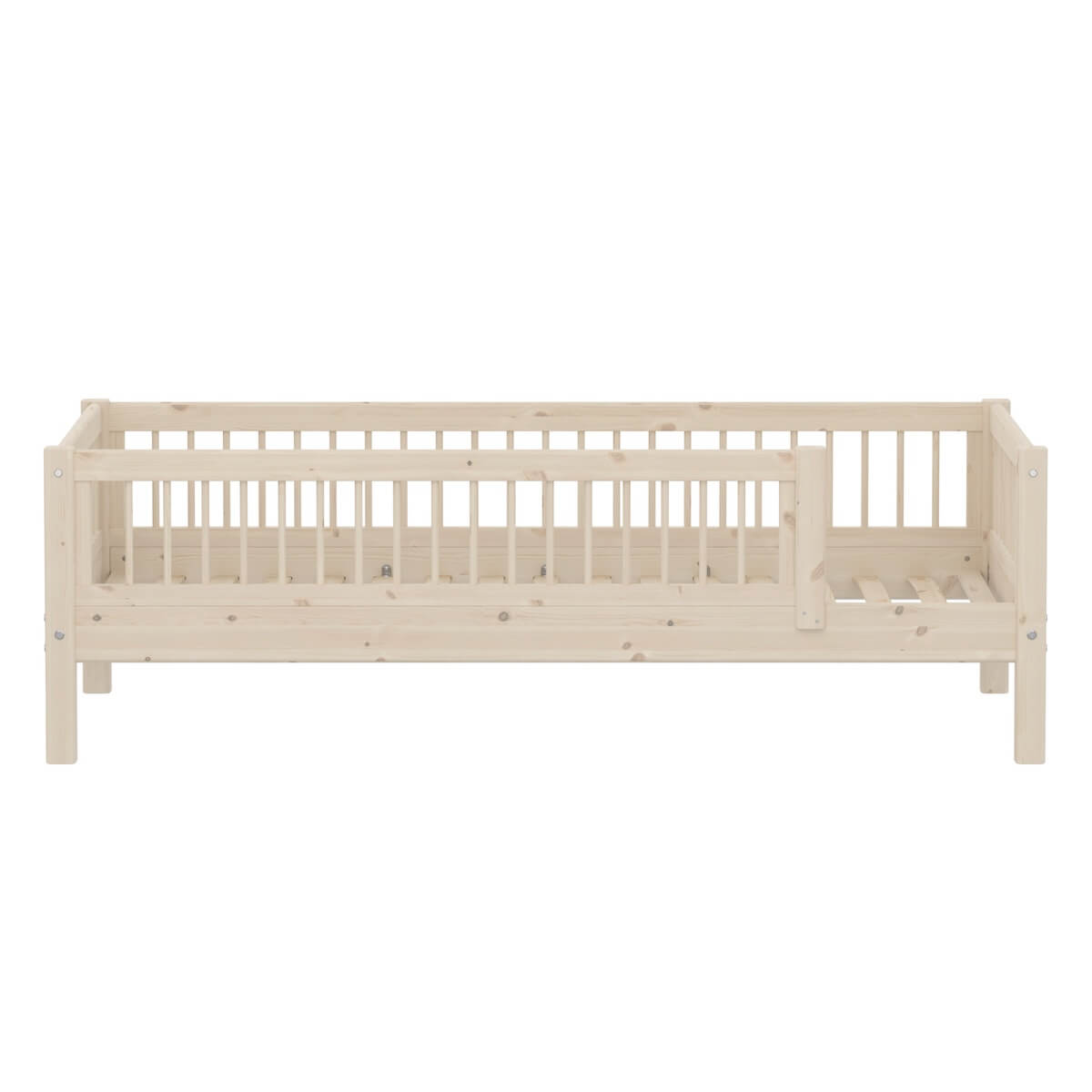 Cama-sofá 90x200cm barrera barras CLASSIC Flexa white washed