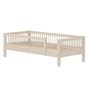 Cama-sofá 90x200cm barrera barras CLASSIC Flexa white washed