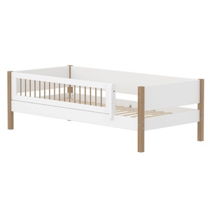 Cama-sofá 90x200cm barrera barras NOR Flexa blanco-roble