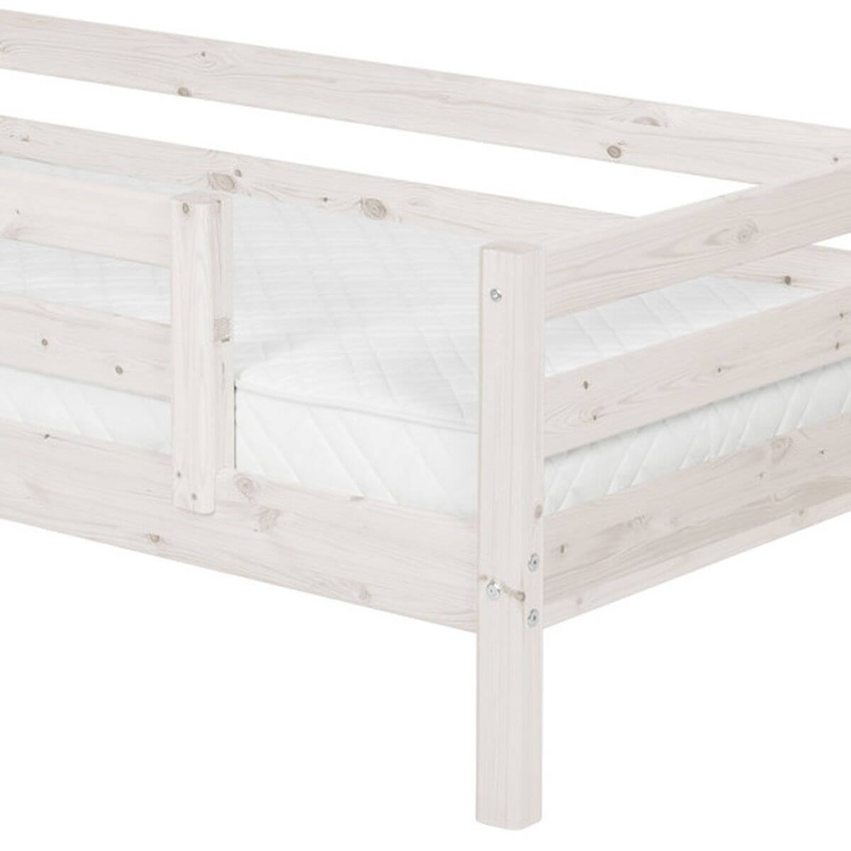 Cama-sofá 90x200cm barrera seguridad centrada CLASSIC Flexa blanco cal