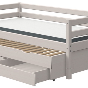 Cama-sofá 90x200cm cama nido-2 cajones CLASSIC Flexa grey washed