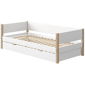 Cama-sofá 90x200cm cama nido NOR Flexa roble-blanco