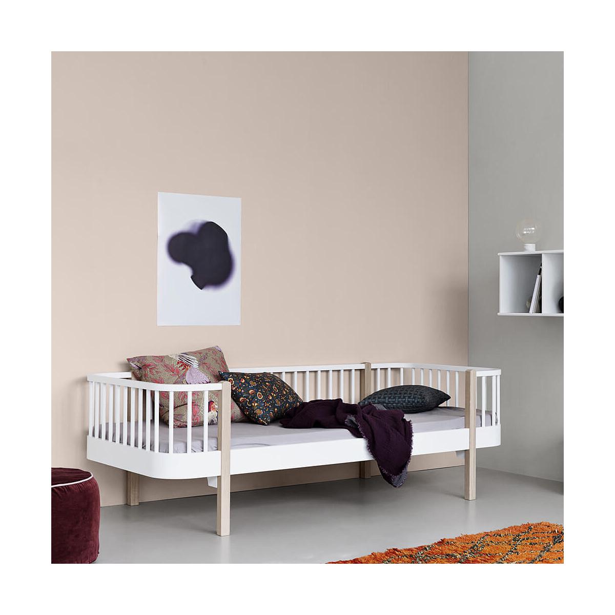 Cama sofá 90x200cm WOOD ORIGINAL Oliver Furniture blanco