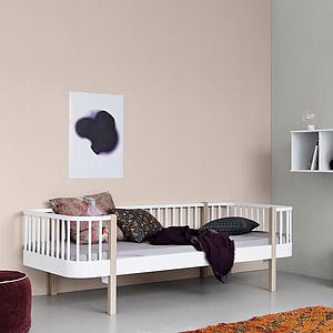Cama sofá 90x200cm WOOD ORIGINAL Oliver Furniture blanco