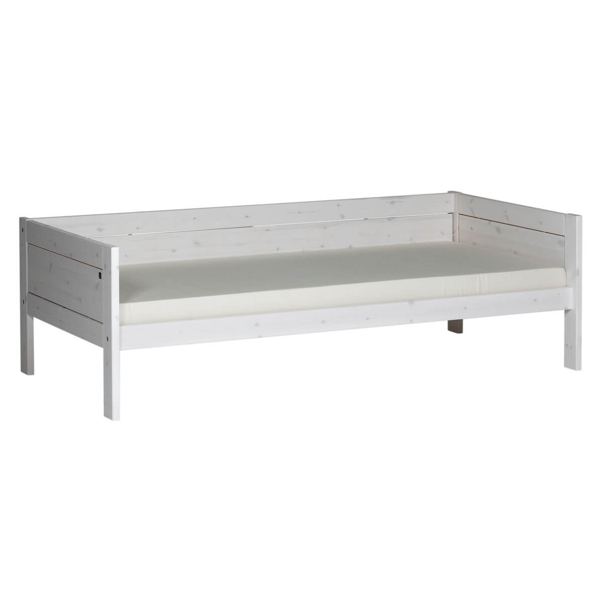 Cama-sofá base 90x200cm somier Deluxe Lifetime blanqueado