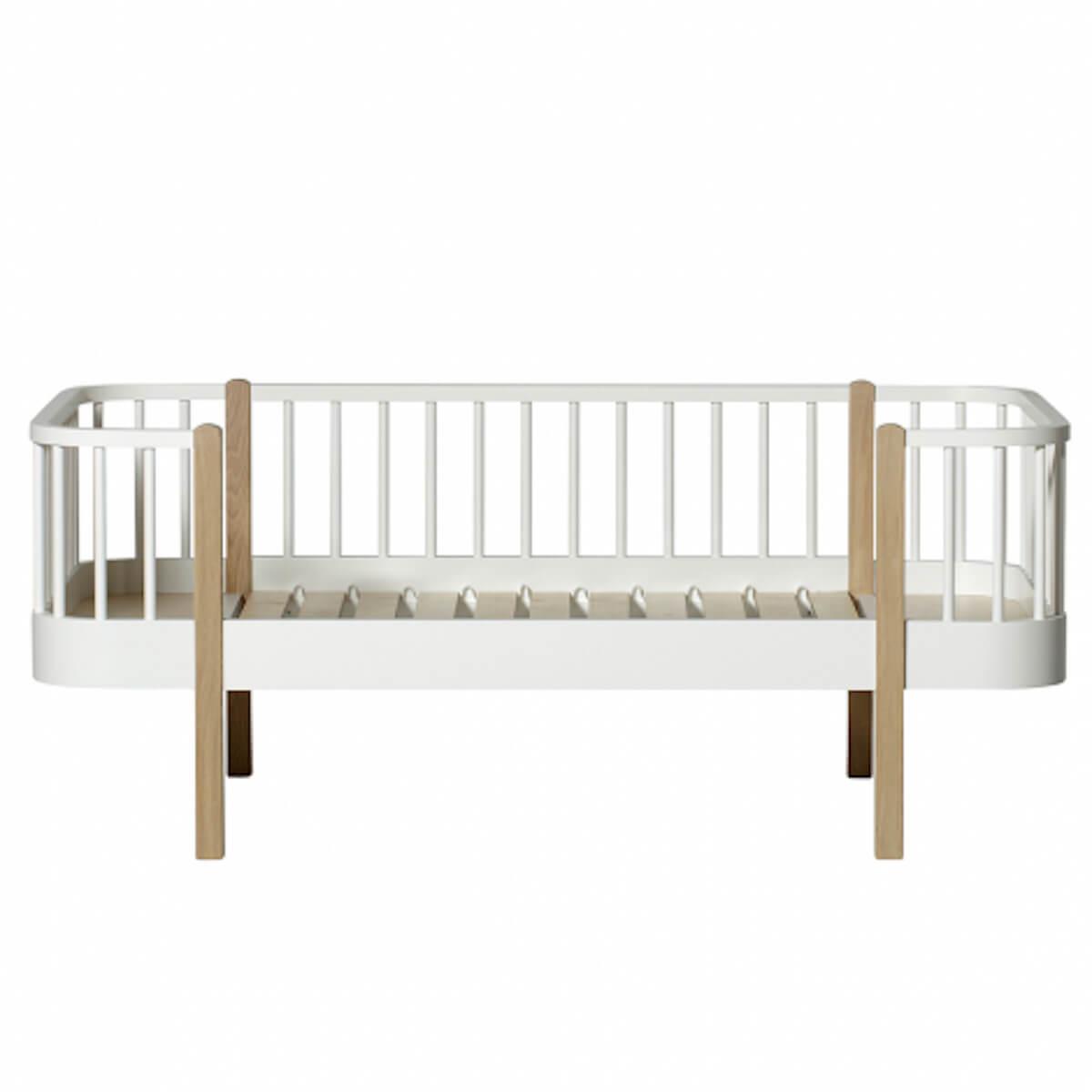 Cama sofá evolutiva 90x160cm WOOD ORIGINAL Oliver Furniture blanco-roble