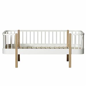 Cama sofá evolutiva 90x160cm WOOD ORIGINAL Oliver Furniture blanco-roble