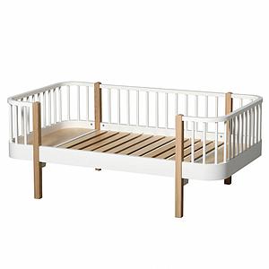 Cama sofá evolutiva 90x160cm WOOD ORIGINAL Oliver Furniture blanco-roble